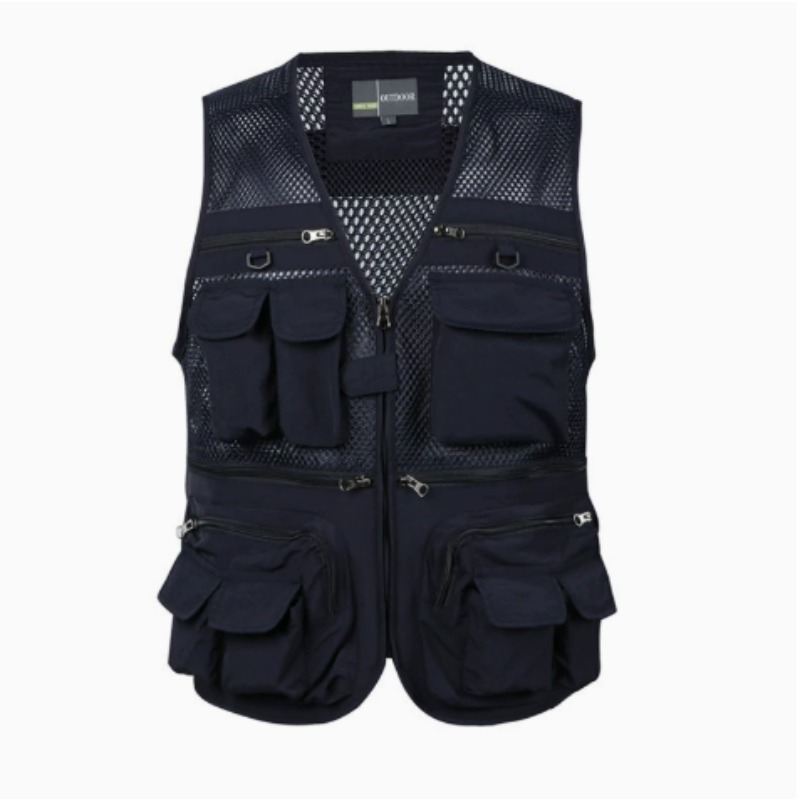 Fishing Vest - Men's Outdoor Fishing Vest Summer Solid